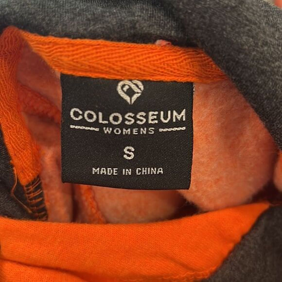 Mercer Bears Orange and Black Sweatshirt with hoodie and kangaroo pocket SZ Sm - Picture 9 of 10